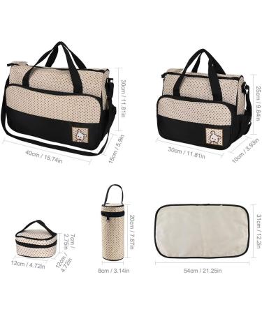 Halovie Adjustable Diaper Backpack | Multi-Functional Black Baby Bottle Travel Bag with Large Capacity - Buy Online on GoSupps.com