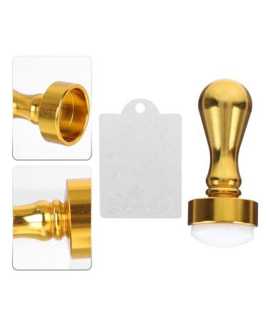 Minkissy Nail Art Stamper & Stamping Plates Set - Silicone Jelly with Scraper for DIY Nail Decor (Golden) - Perfect for International Shipping - Buy Online on GoSupps.com