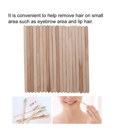 Nikou Wax Applicator Stick - 100pcs Small Wooden Spatula for Hair Removal | Wood Depilatory Wax Tools - Buy Online on GoSupps.com