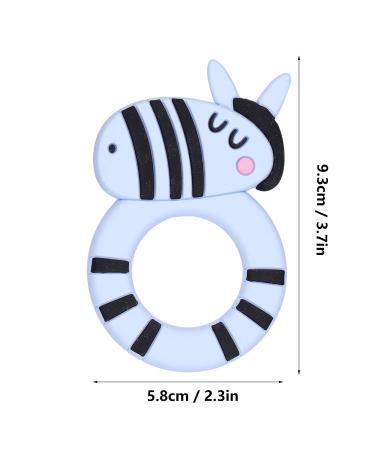 Portable Horse-Shaped Baby Teether - Teething Relief & Oral Care Grip Cleaner (Blue) - International Shipping - Buy Online on GoSupps.com