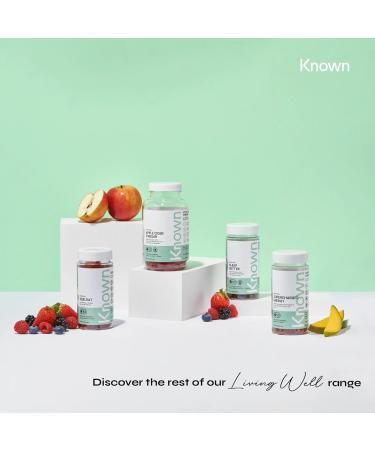 Known Nutrition Vegan Sleep Gummies | Essential Sleep Support with Saffron, Chamomile & Lemon Balm | 60 Vegan Gummies | 90mg | Mixed Berry Flavor - Buy Online on GoSupps.com