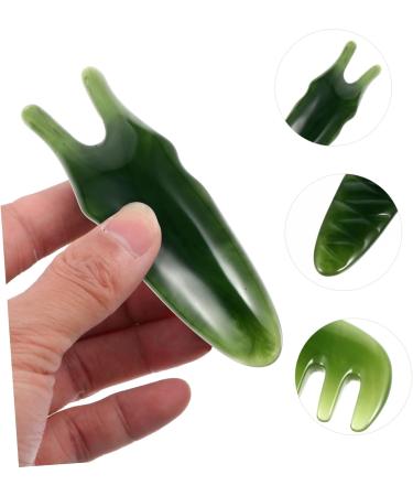 Magiclulu 2 Sets Massage Device | Jade Scalping Comb & Reflex Zone Spa Tool for Eye & Body Massage - Buy Online on GoSupps.com