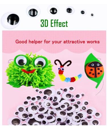 120pcs Black Self Adhesive Googly Eyes - Assorted Sizes 6mm to 30mm - Craft DIY Art Decorations - Buy Online on GoSupps.com