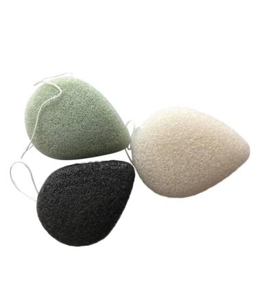 minkissy 3pc Charcoal Facial Dappen Dish for Acrylic Nails Natural Sea Sponge The Sponge Girl Hair Bow Crown Black Shiesty Face Shandong