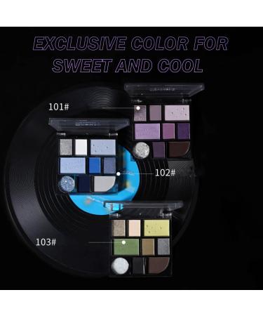 Buy 9 Colors Pearlescent Eyeshadow Palette - Purple Smoky Eye Makeup Matte & Shimmer Longwearing Pigments - Buy Online on GoSupps.com