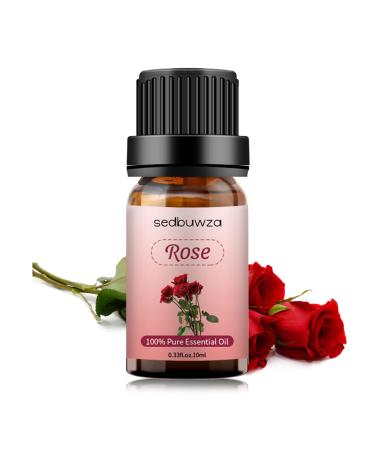 Sedbuwza Rose Essential Oil, 100% Pure Organic Rose Aromatherapy Gift Oil for Diffuser, Humidifier, Soap, Candle, Perfume Rose 0.33 Fl Oz (Pack of 1)