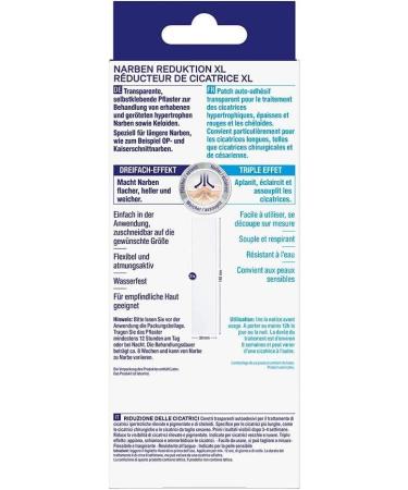 Hansaplast Scar Reduction Plasters - 21 XL Pieces (3 cm x 14.6 cm) for Visible Scar Healing | Soft & Flat Scars - Buy Online on GoSupps.com