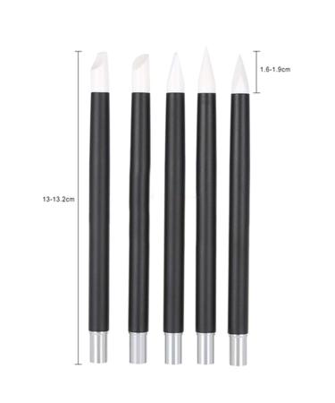 5pcs Nail Art Brush Set Hollow Carving Embossing Painting & Dotting Detailing Pens for Perfect Nail Designs | International Shipping Available - Buy Online on GoSupps.com