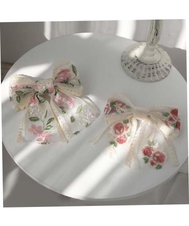 Angoily Embroidered Butterfly Hair Clip Wedding Hair Bowknot Women Hair Clips Wedding Hair Clips Bow for Hair Bow Clip Hair Barrettes Bowknot Clip Hair Clamps Fabric Hairpin Miss Modeling - Buy Online on GoSupps.com