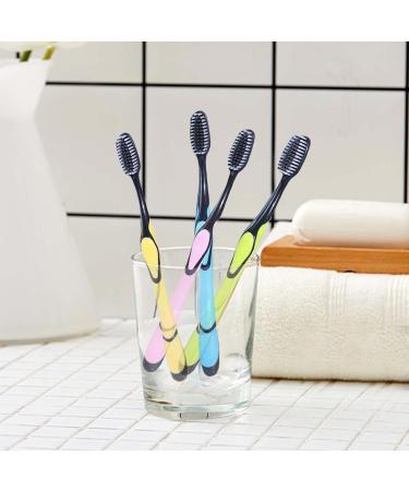 Soft Bristle Toothbrush for Stain Removal | Comfortable Carbon Handle | Perfect for Home Travel & School - Buy Online on GoSupps.com