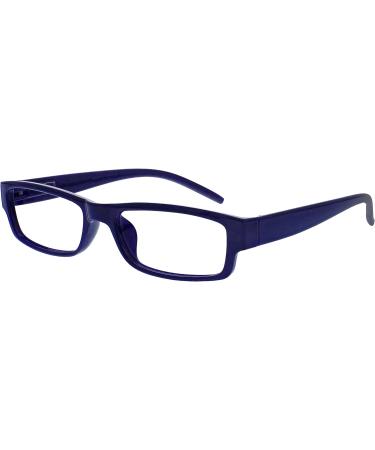 Blue Black Lightweight Comfortable Reading Glasses +2.50 Magnification | Unisex Readers - Buy Online on GoSupps.com