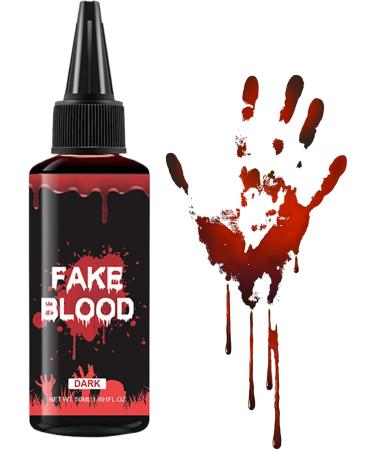  Generisch Halloween Blood - 50ml of artificial Halloween blood for people - Costume accessory for content creators - For makeup artists films themed events haunted houses balls - Buy Online on GoSupps.com