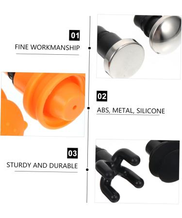 Collbath 9-Piece Percussion Massage Head Set - Black Fascia Muscle Massager & Accessories for Ultimate Body Relaxation | International Shipping Available - Buy Online on GoSupps.com