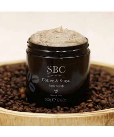 SBC Skincare Coffee & Sugar Body Scrub 500g Exfoliating Body Scrub Nourishing Softening Smoothing - Buy Online on GoSupps.com
