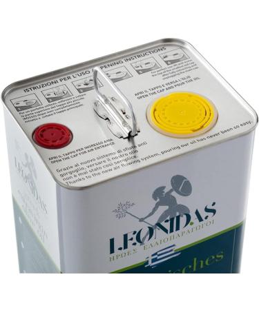 LEONIDAS Extra Virgin Olive Oil 100% Greek Cold Extracted | Sparta | Greece | 5 liters - Buy Online on GoSupps.com