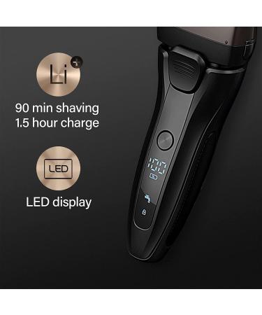 GeRRiT Men's Electric Foil Shaver - Rechargeable Wet & Dry Cordless Razor with Pop-up Trimmer & Precision Sideburn Shaver - International Shipping Available - Buy Online on GoSupps.com