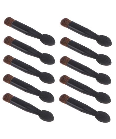 FOMIYES 10pcs Double Ended Eye Shadow Stick Eye Makeup Eyeshadow Brush Cosmetics Kit Make up Set