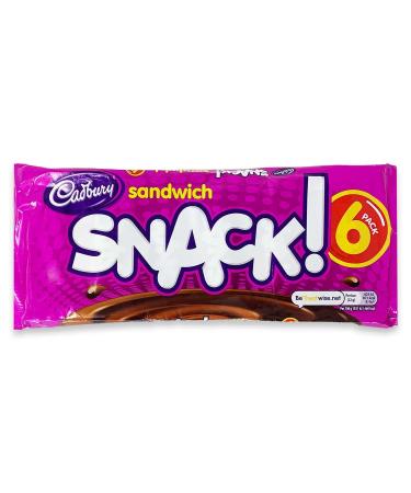 Cadbury Snack Sandwich Biscuit 6 x 22 g