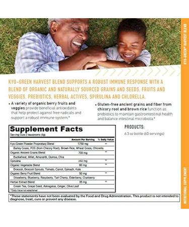 Kyo-Green Harvest Blend Superfood Supplement - 6 Oz Drink Mix | Nutrient-Rich Energy Boost - Buy Online on GoSupps.com