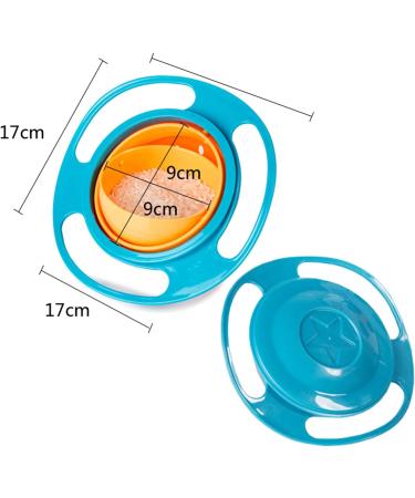 Amnool Universal Gyro Bowl - Anti-Spill 360 Rotatable Leak-Proof Bowl for Babies & Children - Buy Online on GoSupps.com