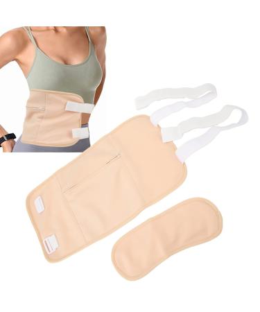 Castor oil pack skin -friendly castor oil pack compress for neck relaxation liver detoxification reusable washable wasolable castor oil pack for neck waist skin color