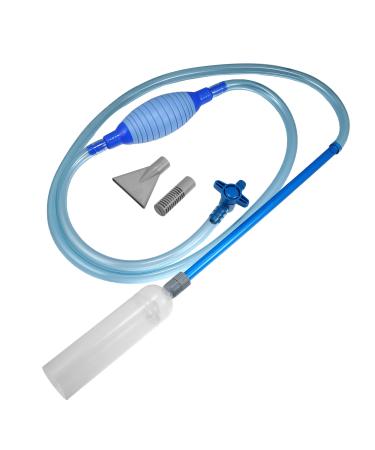 VOCOSTE Python Aquarium Water Changer with Flat Sucker Blue 102.4" Long