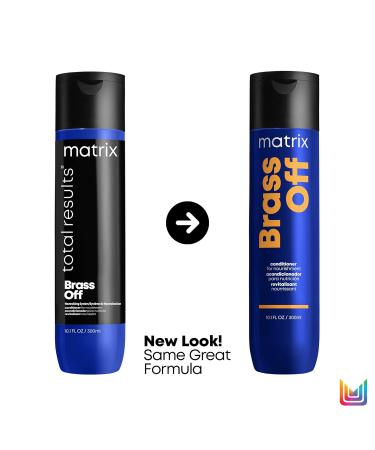 Matrix Brass Off Blue Shampoo Conditioner Set - Color Depositing & Brass Neutralizing | For Color Treated Hair - Buy Online on GoSupps.com