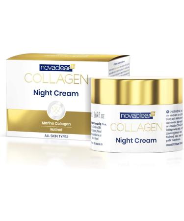 Collagen Night Cream - With Marine Collagen and Active Gold - Buy Online on GoSupps.com