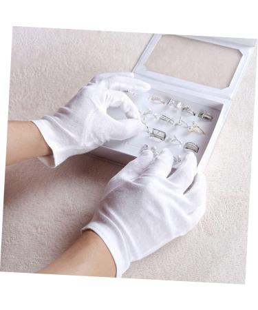 OKUMEYR 12 Pairs Moisturizing Food Handling Glove Hair Dye White Kitchen Hair Dyeing Dry Hands White Work Spa XL:24X11cm White - Buy Online on GoSupps.com