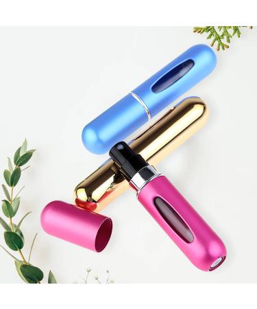 OBSCYON 8 Pcs Mini Refillable Perfume Spray Atomizer Bottle Set - 5ml Portable Scent Pump Case - Buy Online on GoSupps.com