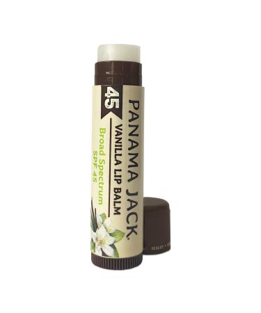 Panama Jack SPF 45 Lip Balm 2-Pack - Broad Spectrum UVA-UVB Protection, Vanilla - 0.15 Ounce - Buy Online on GoSupps.com