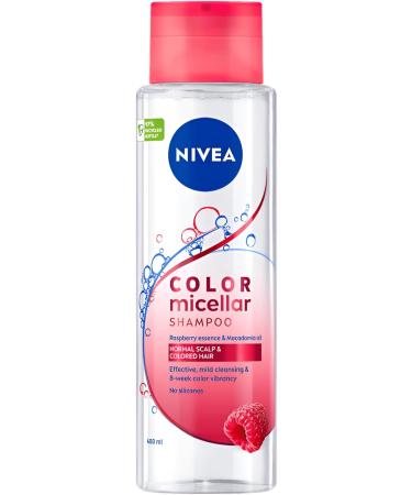 NIVEA Pure Color Micellar Shampoo for Colored Hair 400 ml (Pack of 2) - Gently cleanses hair without drying protects for up to 8 weeks after coloring smoothes the scalp moisturizes - Buy Online on GoSupps.com