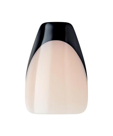 Buy KISS Salon Acrylic French Press-On Nails - Dark Black Coffin Shape with Glue & Accessories | 28 Nails - Buy Online on GoSupps.com