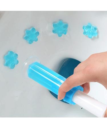 Flower Stamp Toilet Gels - Stops Limescale and Stains with Air Freshening Scent Deodorizing Clean - Cleaning Gel Effective Fragrant Eco-Friendly Reliable Toilet Cleaner for Bathroom Blue - Buy Online on GoSupps.com