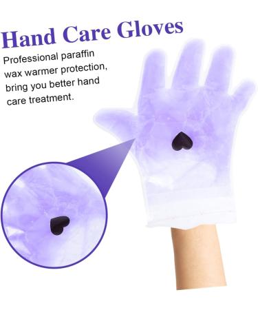 FRCOLOR Socks Pair Lavender Hand Set spa socks gel socks paraffin bath mitts Beauty Hand Cover paraffin bath for feet dry hands gloves purple portable Nursing supplies Paraffin Gloves - Buy Online on GoSupps.com
