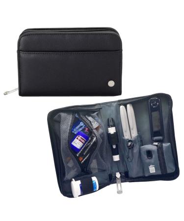 Sugar Medical Heritage Diabetes Supply Case/Insulin Pen Case for Glucose Meter Insulin Pens Insulin Vials Lancet Test Strips Glucagon and Insulin Pump Supplies. (Black) - Buy Online on GoSupps.com
