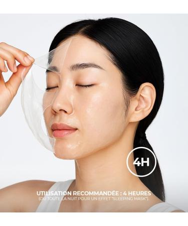 4 Masques Collag ne Visage Korean Masque Hydrogel Seconde Peau Hydratation 4h Anti-Rides clat Hydratation Intense Collag ne Marin & Acide Hyaluronique | Pack de 4 x 34 g Lum ova Paris - Buy Online on GoSupps.com