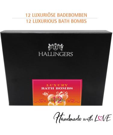 Hallingers Luxury Bath Bombs - Orange - 12 Bath Bombs Gift Set with Twelve Bathbombs (Set) - Fill Advent Calendar Novelties & Advent Calendar | Congratulations New Home - Buy Online on GoSupps.com