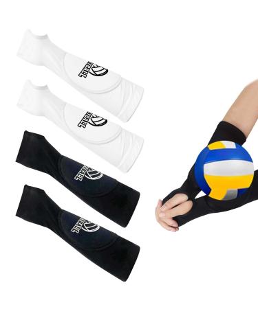 2 pairs of volleyball arm gaps forearm protection accessories for volleyball training arm protection for men or women volleyball sport forearm sleeves sleeves with protective pads and thumb hole - Buy Online on GoSupps.com