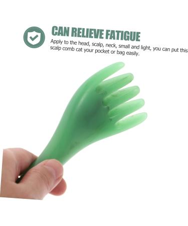 Gatuida 2-in-1 Hair Comb Massager & Gua Sha Device - Scalp & Face Massage Tool for Relaxation | Green 16.5x5.5x3cm - Buy Online on GoSupps.com