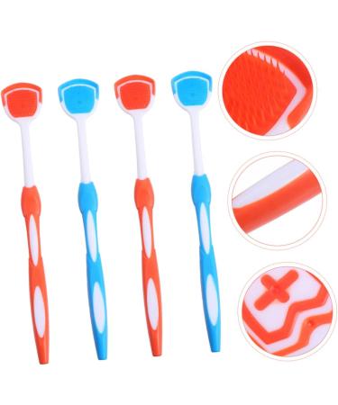 Frcolor 4-Piece Oral Care Cleaning Brush Set - Reusable Scrapers for Adults | International Shipping Available - Buy Online on GoSupps.com