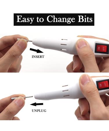 FATUXZ Electric Nail Drill Set - Adjustable 20000RPM Nail File Machine for Manicure Pedicure - White Acrylic Nail Tools - Buy Online on GoSupps.com