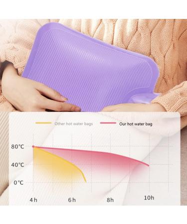 Stickerboy Cute Fluffy Dinosaur Hot Water Bottle - 400ml Natural Rubber, Plush Cover - Ideal Women & Teenagers Gift - Buy Online on GoSupps.com