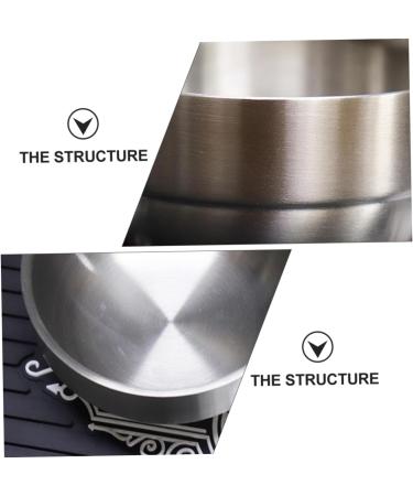 Minkissy Foam Dishwasher Soap Cream Bowl for Men - Stainless Steel Shaving Tool Box 9x9x4.9cm - Ideal for Beard Care & Pigment Mixing - Buy Online on GoSupps.com