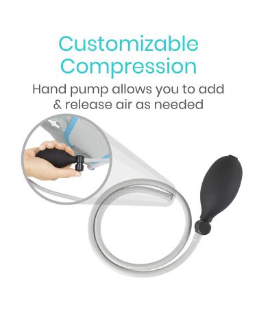 Vive Compression Ankle Ice Pack Wrap for Foot Pain Relief - Cold Brace for Injuries - Support for Swelling, Sprains, & Fractures - Reusable Gel - Fits Small & Large Feet, Gray - Buy Online on GoSupps.com