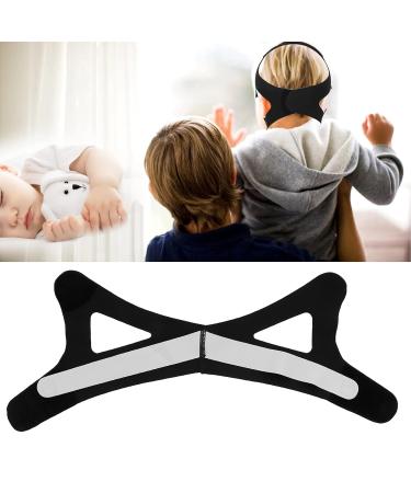 Double Chin Reducer V Face Slimming Belt | Prevent Mouth Breathing | Nylon Mixed Fiber for Men & Women - Black (L - Buy Online on GoSupps.com