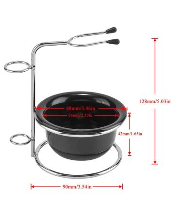 MagiDeal Stainless Steel Shaving Bowl Set - Multifunction Mug Stand Holder for Shaving Brush - Wear-Resistant Design - International Shipping Available - Buy Online on GoSupps.com