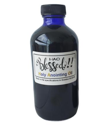 HAO Blessed Holy Anointing Oil - Exodus 30:22-25 Specifications (Myrrh Calamus Cinnamon Cassia Olive Oil) (4 oz.)
