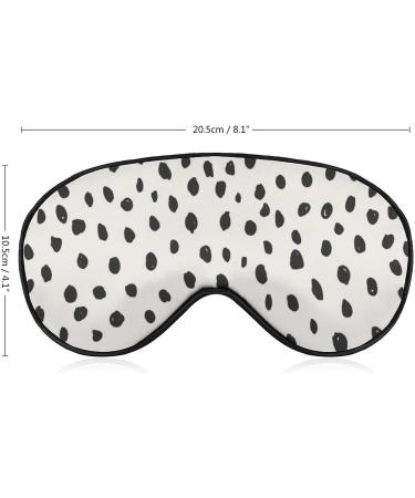 Polka Dot Sleep Mask for Women | Adjustable Eye Shades with Elastic Strap for Ultimate Comfort - Buy Online on GoSupps.com