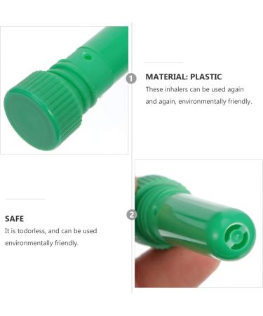 EXCEART 30pcs Empty Nasal Inhaler Tubes - Refillable Aromatherapy Blanks for Congestion Relief | Includes Cotton Wick | Random Color - Buy Online on GoSupps.com